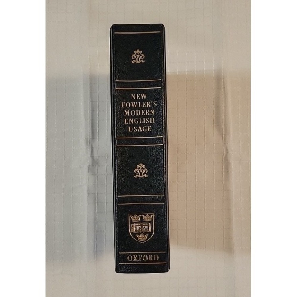Fowler's Modern English Usage 3rd Edition  Hardcover  1998
